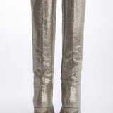 Stivale platino tacco 7,5 cm ST1580 PLATINO l'arianna 