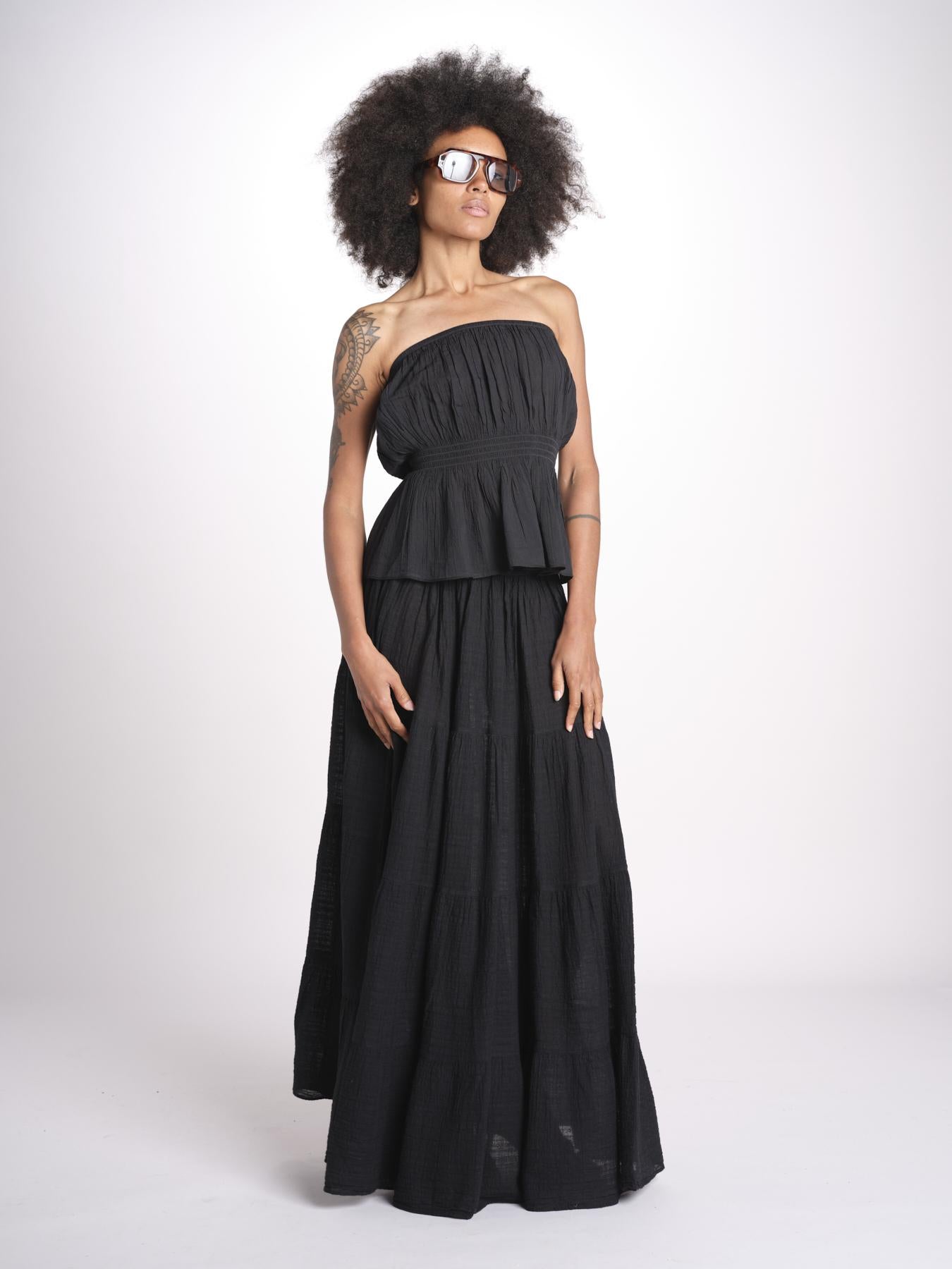 top con elastico PHOEBE BLACK christianzen 