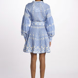 Mini abito GALINA m/l stampa GALINA 1707 VISTA BLUE scarlett poppies 