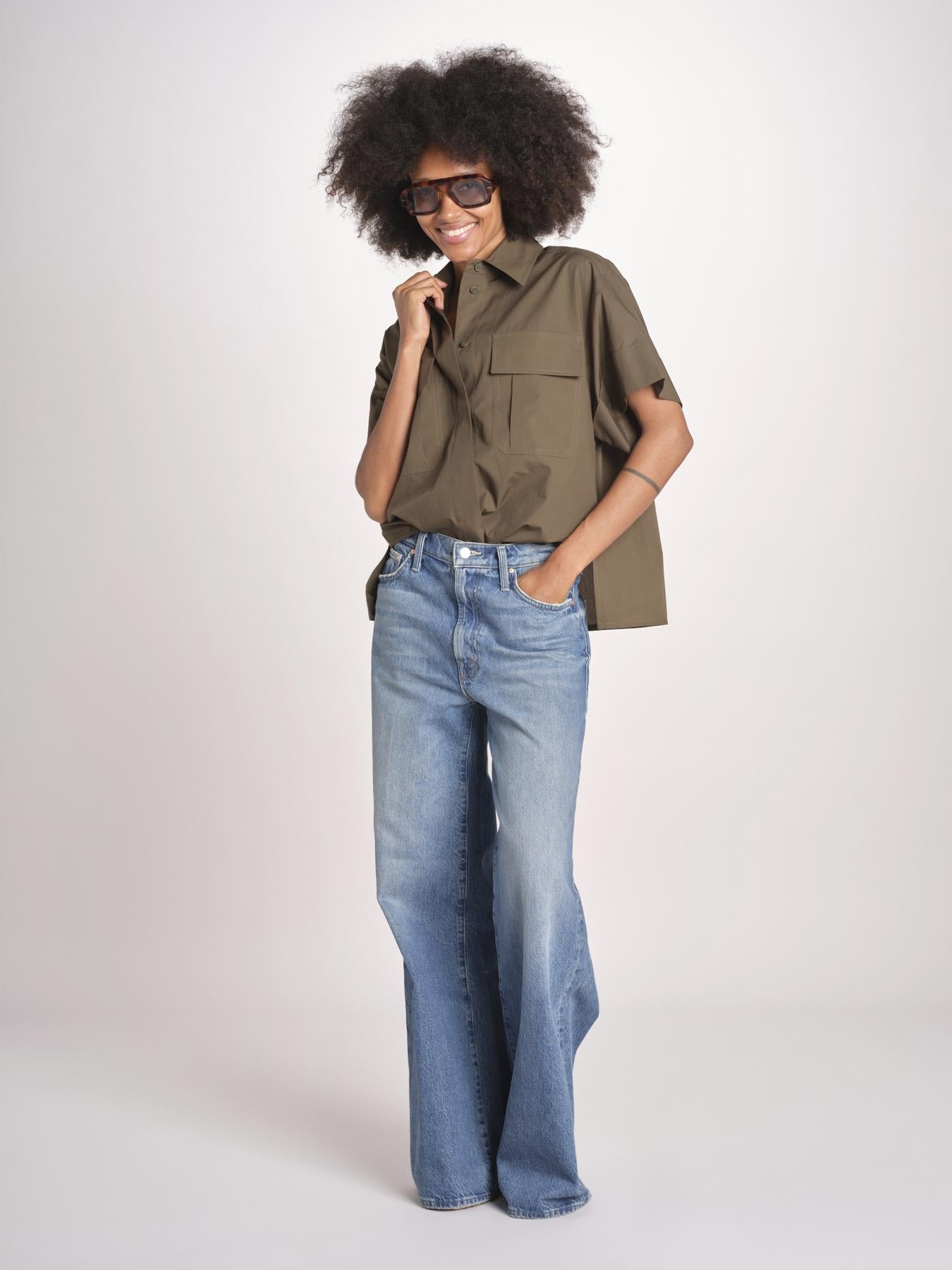 camicia m/c con tasche JF009663 PALM LEAF VER joseph 