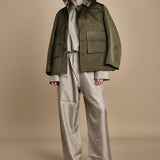 CARRACCI top in seta con zip CARRACCI STONE sofie d'hoore 