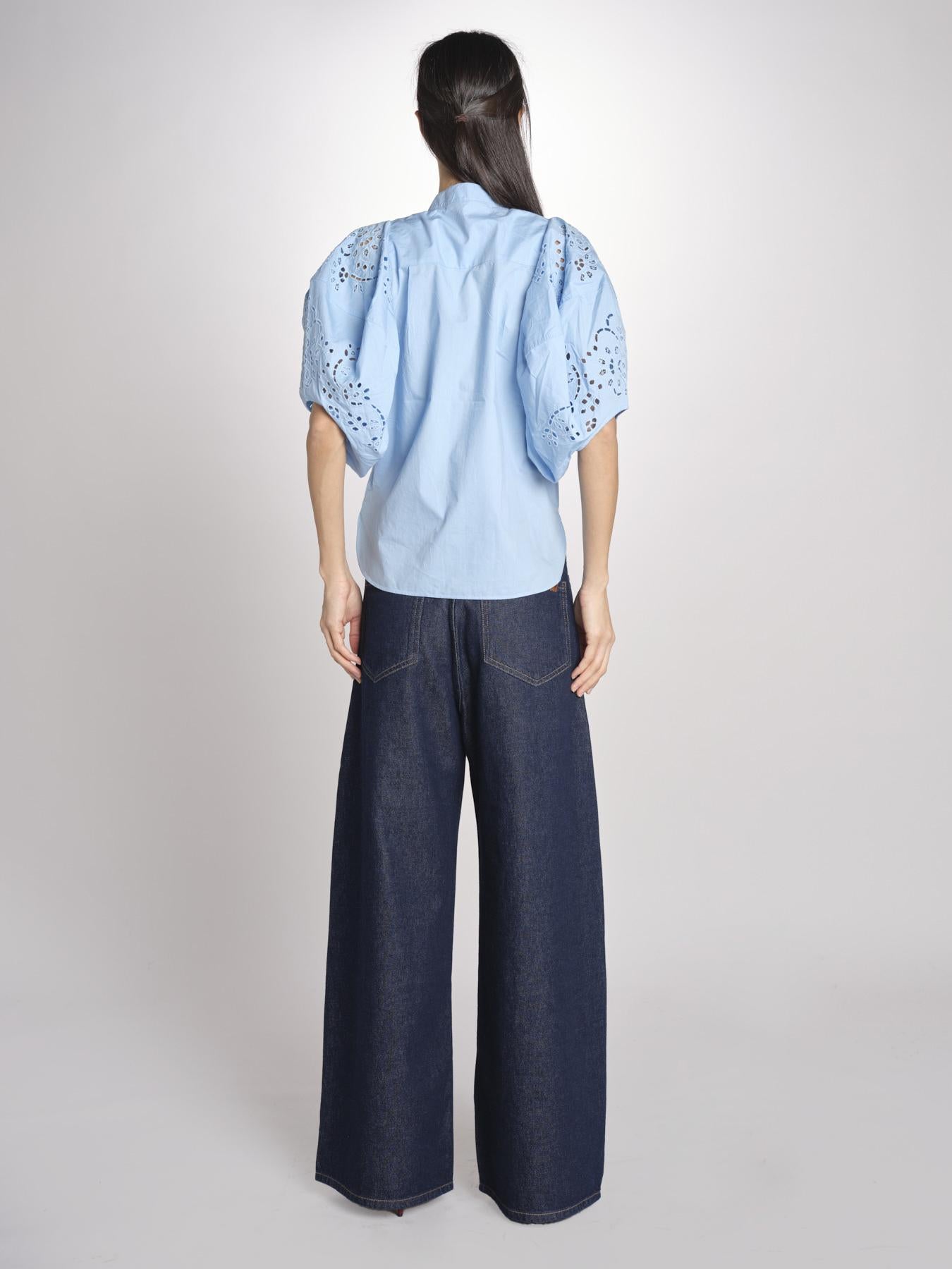 Camicia intarsio FELICE 6eva04-V09829 AZUR vanessa bruno 
