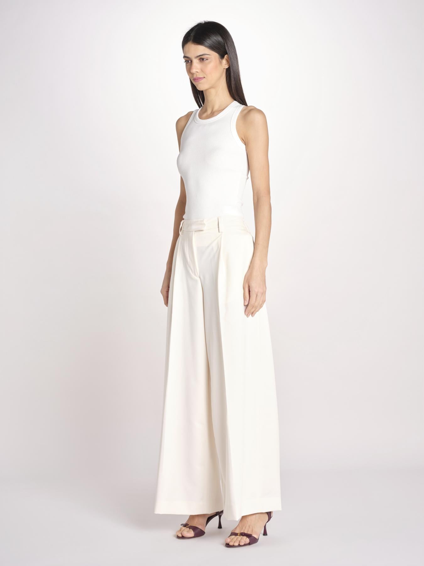 pantalone a vita bassa DEVA 3118 T0162 MILK T0416 the latest 
