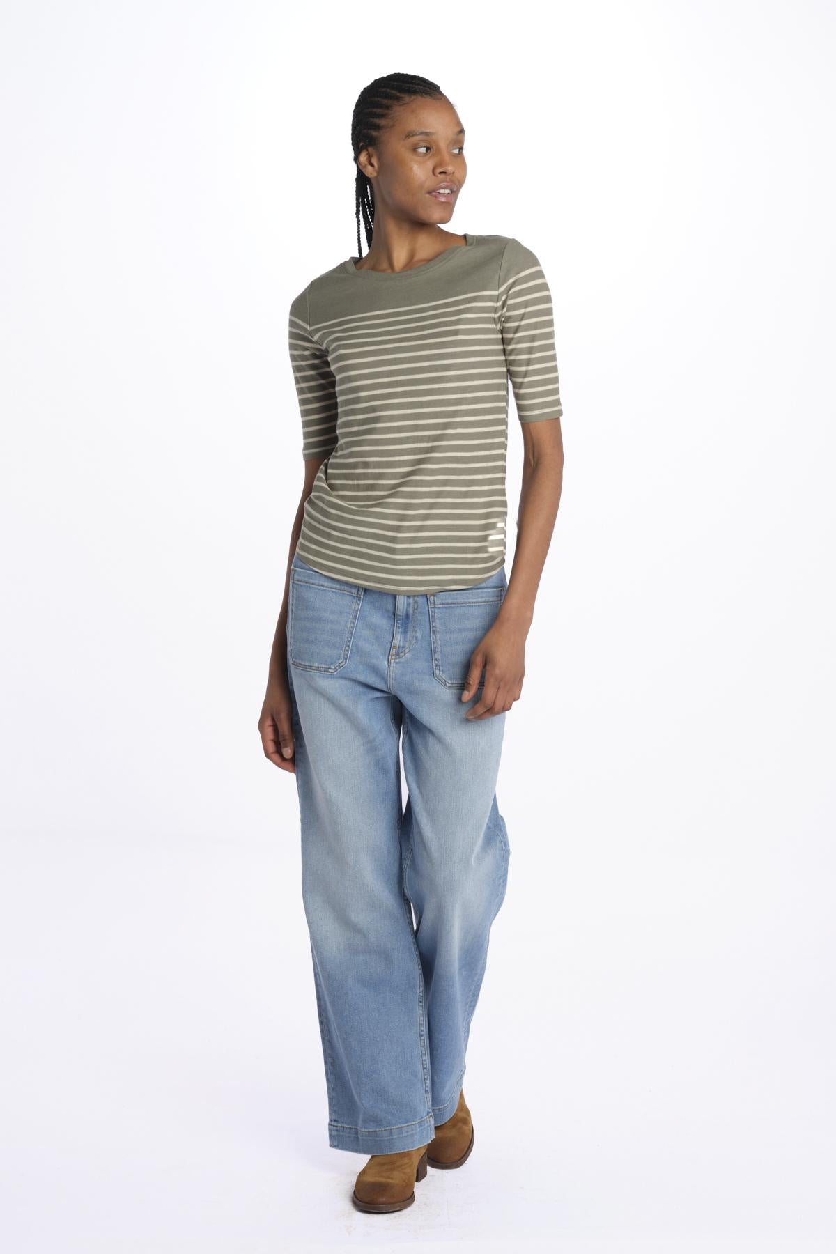 T-shirt MIAS manica 3/4 a righe MIAS51 T1546 STB bellerose 