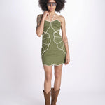 miniabito con petali 344455 GREEN L0013 farm rio 