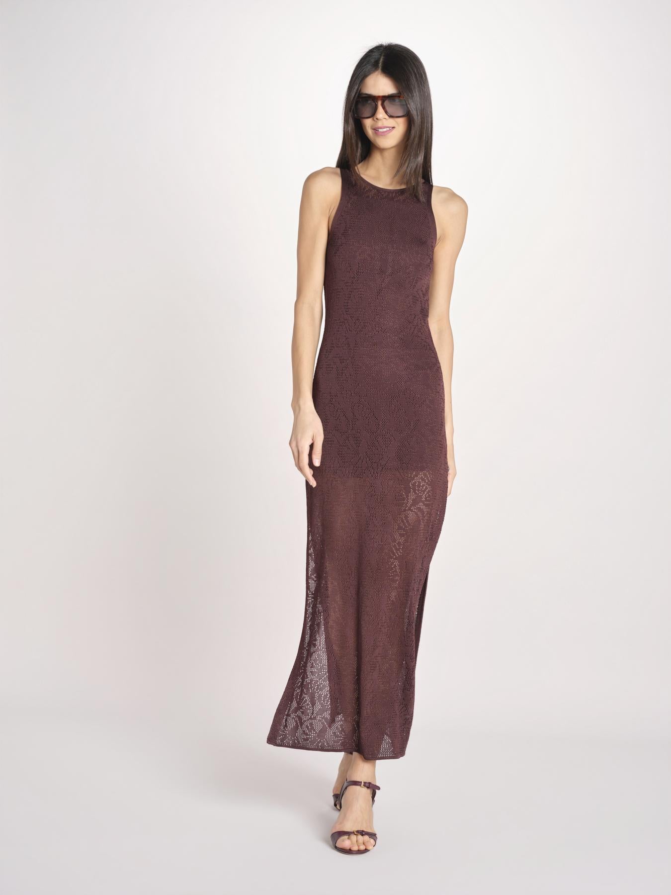 ETTA abito lungo s/m maglia ETTA 5EVC18 MORO vanessa bruno 