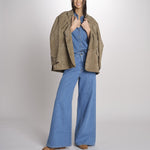 Camicia oversize in denim di puro cotone FOGGIA 2615111011600 002 BLU weekend maxmara 