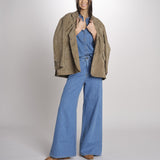 Camicia oversize in denim di puro cotone FOGGIA 2615111011600 002 BLU weekend maxmara 