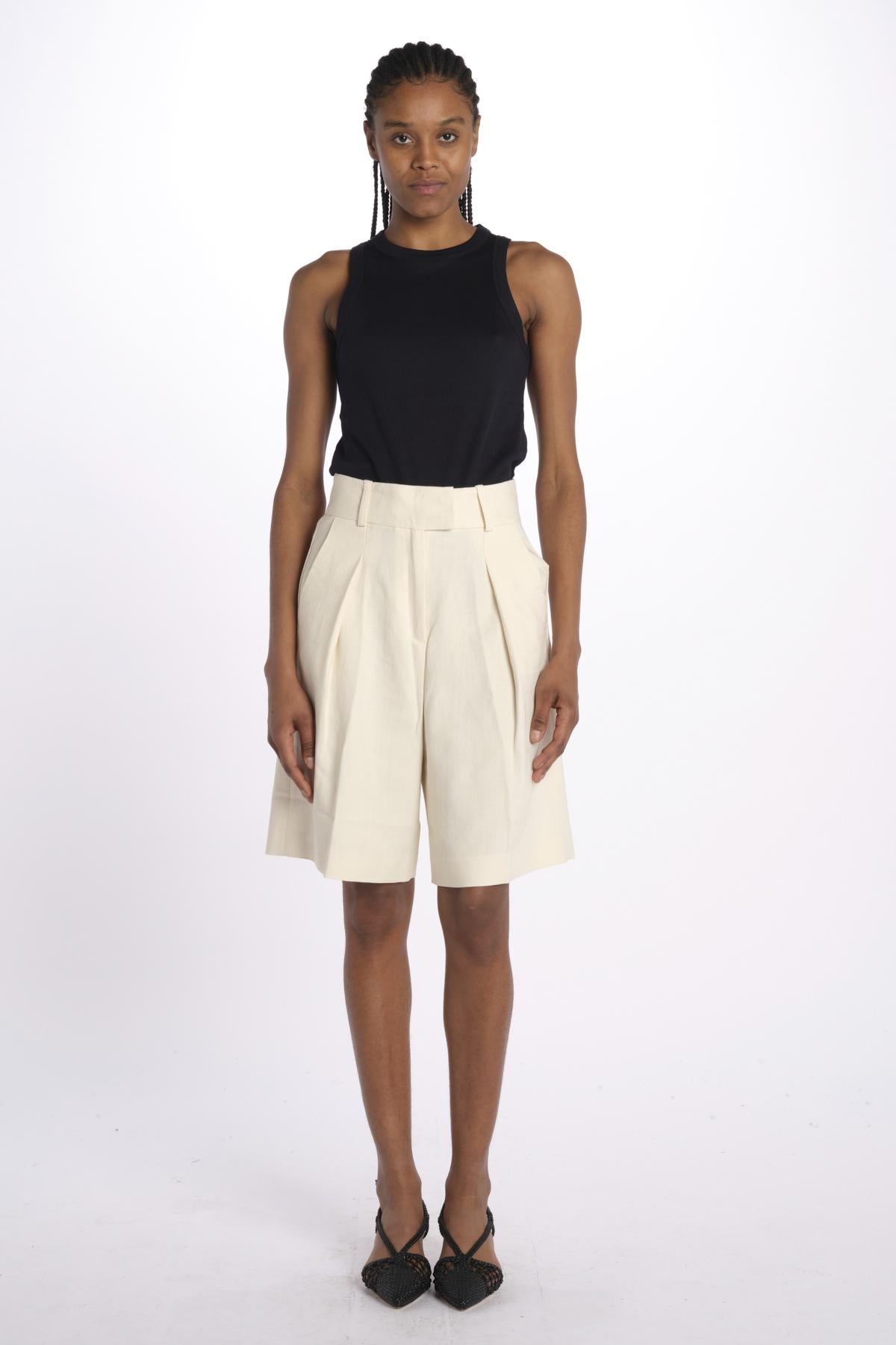PEONY SUE short misto lino IO115171 WH014 ivy oak 