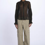 TANDY camicia nera a pois oro WWSH00582 NERO ORO zadig & voltaire 