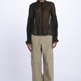 TANDY camicia nera a pois oro WWSH00582 NERO ORO zadig & voltaire 