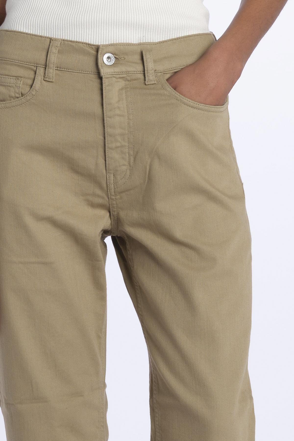 Denim LINDY combo stretto cropped LINDY KHAKI true avenue 