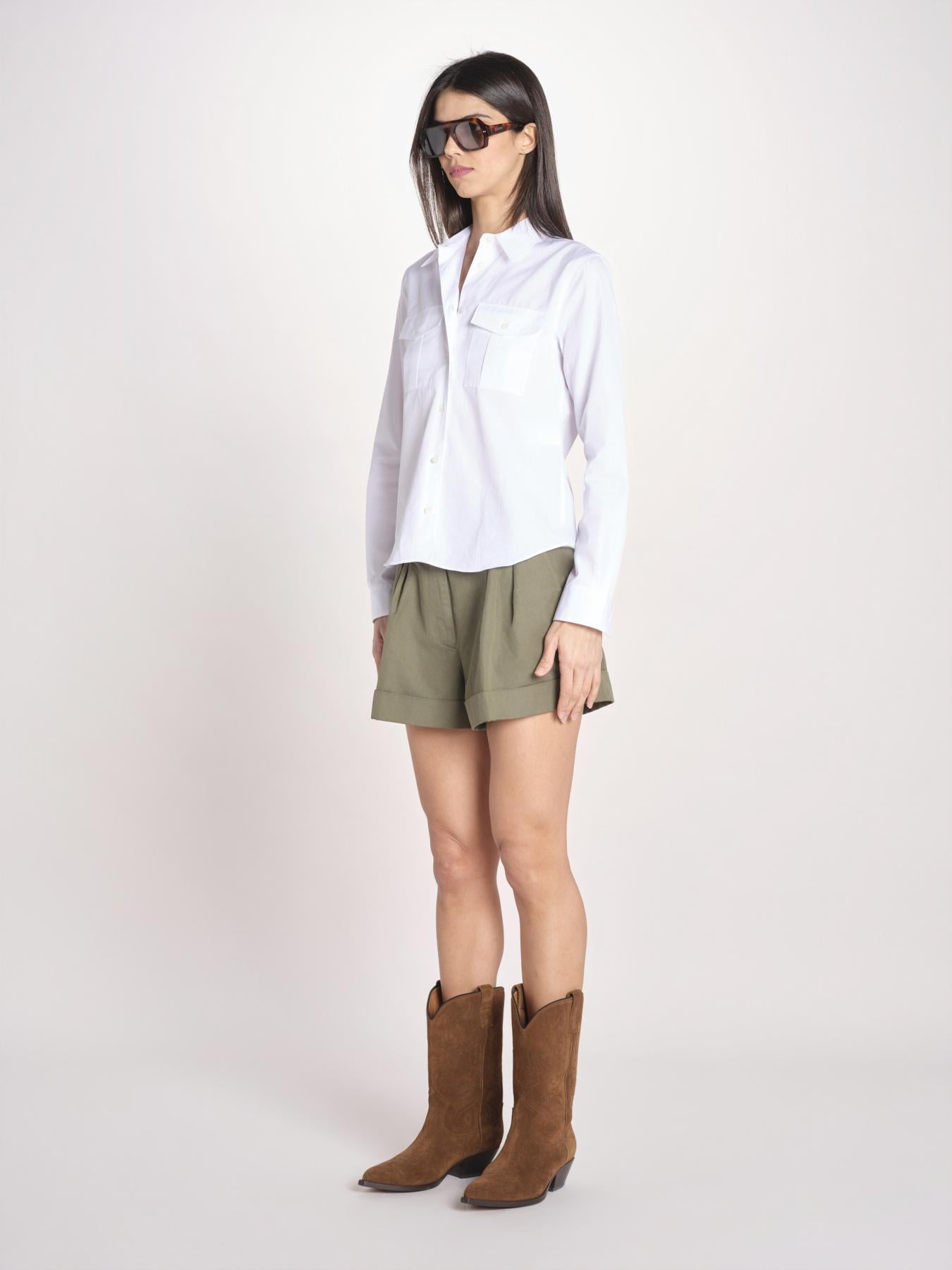 camicia con tasche fit 5459 BIANCA aspesi 