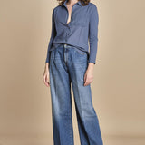TACY camicia in jersey BETB500 STEEL BLUE hartford 