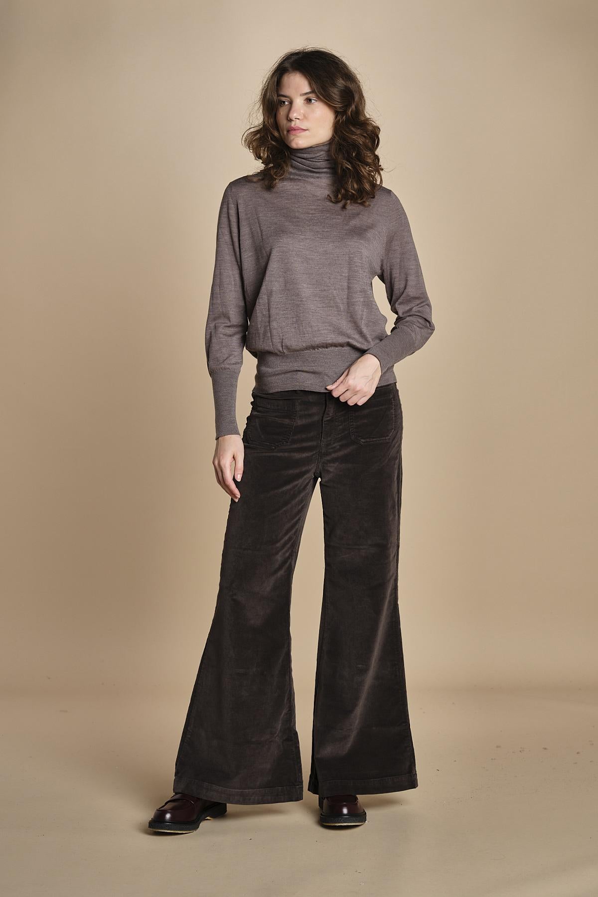 73% COTONE 25%TENCEL 2% ELASTAN CARLA XV01 133 CAFFÉ ps don't forget me 