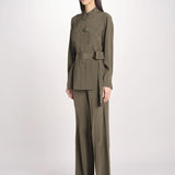 camicia in seta con tasche e fascia JF009656 PALM LEAF 2308 joseph 