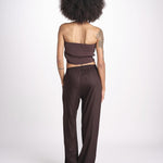 pantalone con coulisse SUMBAWAIVR CHOCOLAT laraethnics 