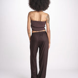 pantalone con coulisse SUMBAWAIVR CHOCOLAT laraethnics 