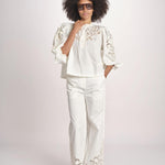 camicia con dettagli macrama VESMA PAPYRUS scarlett poppies 