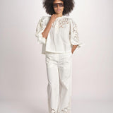 camicia con dettagli macrama VESMA PAPYRUS scarlett poppies 