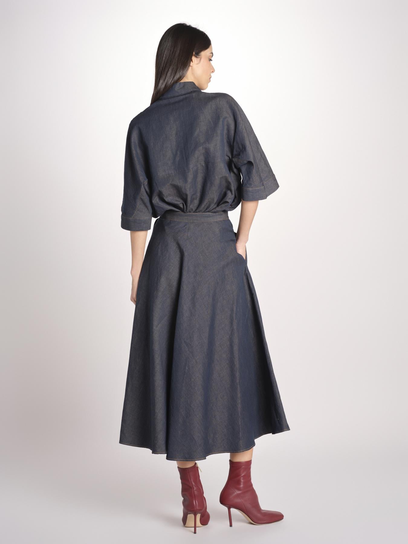 gonna a ruota in denim leggero JOANNA 11209 356 606 quelledue 