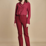 camicia da uomo in seta JOE  JF009423 0518 RUBY joseph 