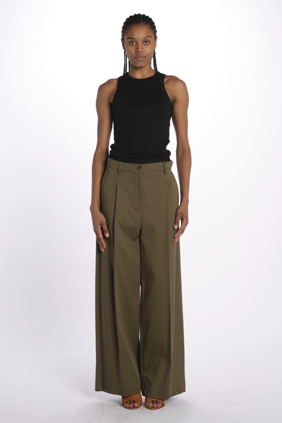 Pantalone lungo NEBBIE 2515131121600 002VERDEKAKI weekend maxmara 
