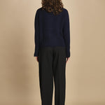 cardigan tre bottoni MIL4A24 25030 BLU milaura 
