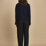 cardigan tre bottoni MIL4A24 25030 BLU milaura 