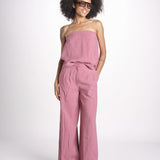 top in lino con elastico DEBORA ROSE ba&sh 
