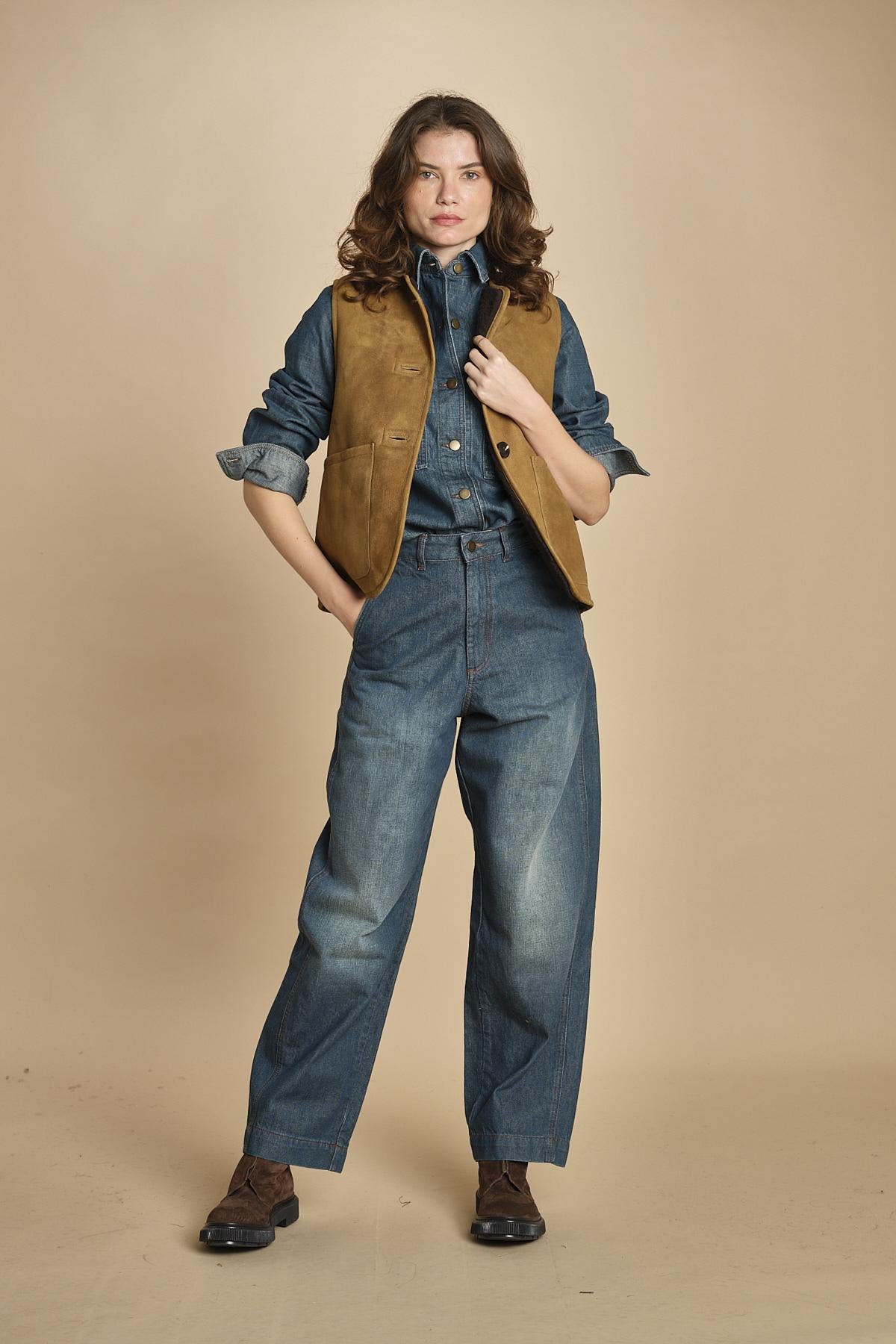 camicia in denim. CHE0192 BLE3525W soeur 