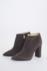 Nappa ankle boot with 9cm wide heel