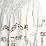 Camicia ALIYAH inserti pizzo e nervatura ALIYAH TOP OFFWHITE lug von siga 