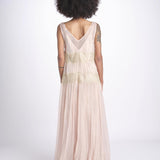 abito lungo con pizzo DOMENICA ROSE mes demoiselles 