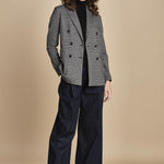 blazer doppiopetto in jersey galles 3679 NERO circolo 1901 