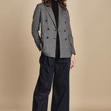 blazer doppiopetto in jersey galles 3679 NERO circolo 1901 