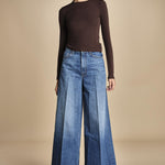 denim over con orlo THE HEADLINER SNEAK 10068 313 mother 