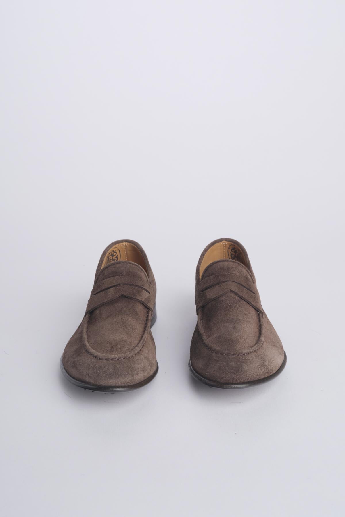 JANET mocassino suede fondo cuoio JANET 80013 EBANO alberto fasciani 