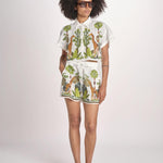 short con giraffe BE24865 WHITE MULTI benaras soleil 