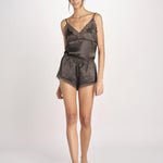 short in seta BROOKE L25103102 DARK GREEN 700 love stories 