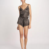 short in seta BROOKE L25103102 DARK GREEN 700 love stories 