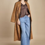 camicia con rouches CESSIA CHOCOLAT ba&sh 