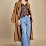 camicia con rouches CESSIA CHOCOLAT ba&sh 