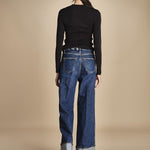 t-shirt a costine con manica lunga THE L/S RIB CREW WF25JKT013 BLACK frame 