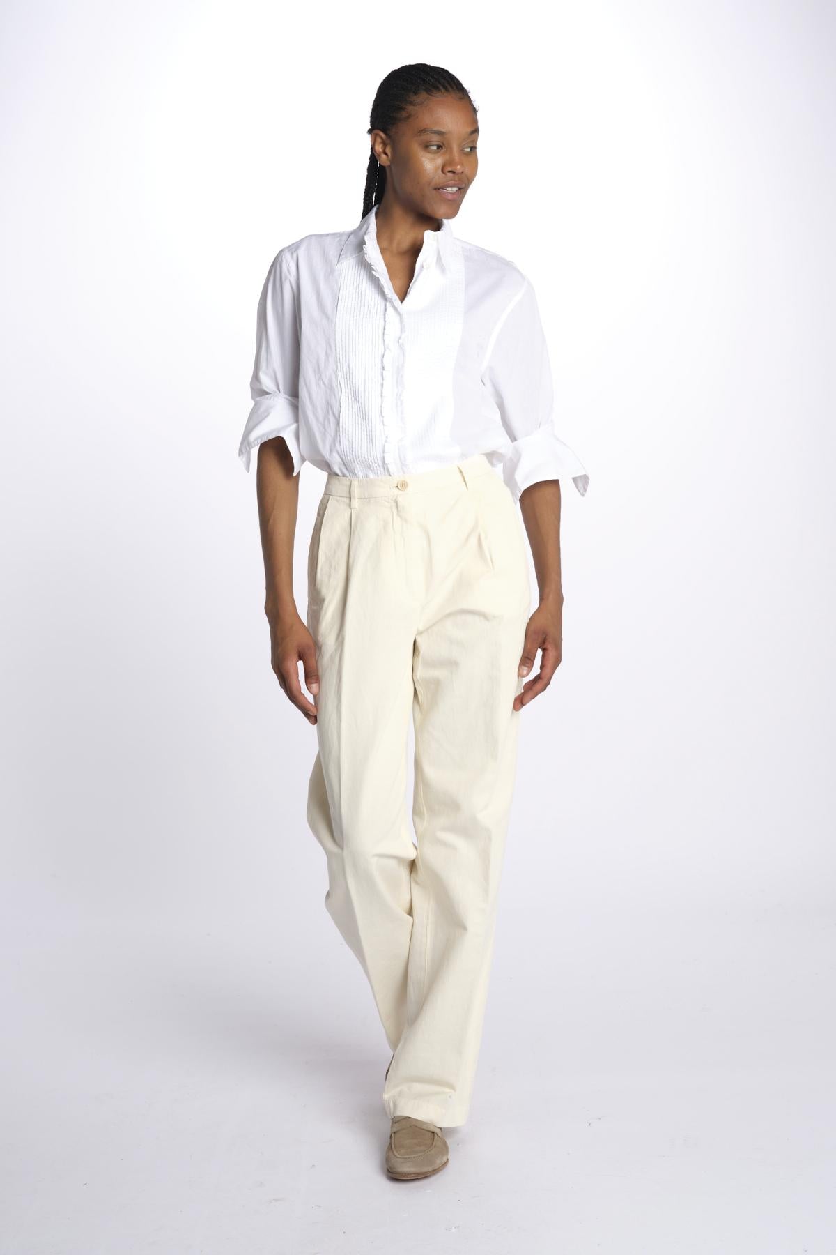 Pantaloni con pences MOD.0173 NATURAL aspesi 