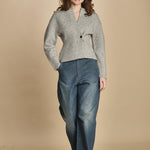 cardigan 1 bottone. CAR0335 GRI3325W soeur 