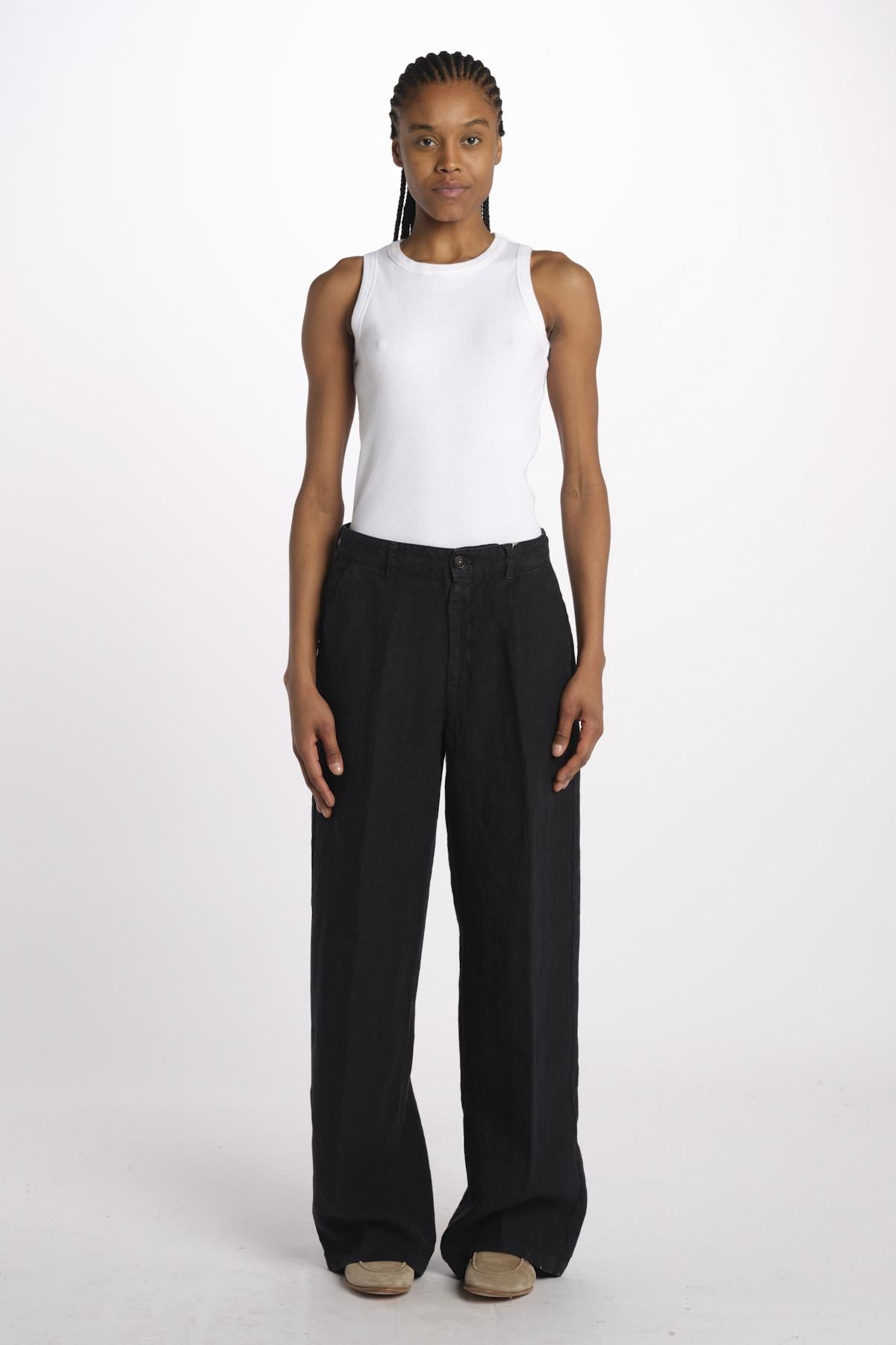 Pantaloni LOIS lino M27DOLOIS-T2160 U501 massimo alba 