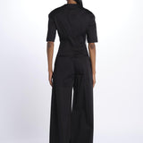 Tuta m/c BIANCA con zip BIANCA 3109 BLACK the latest 