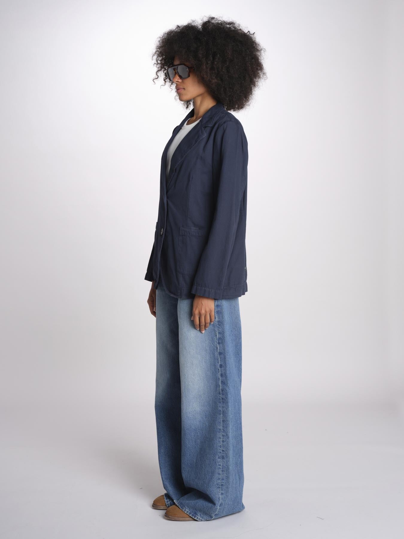 giacca due bottoni in cotone LIVI ESSELING NAVYBLUE true avenue 