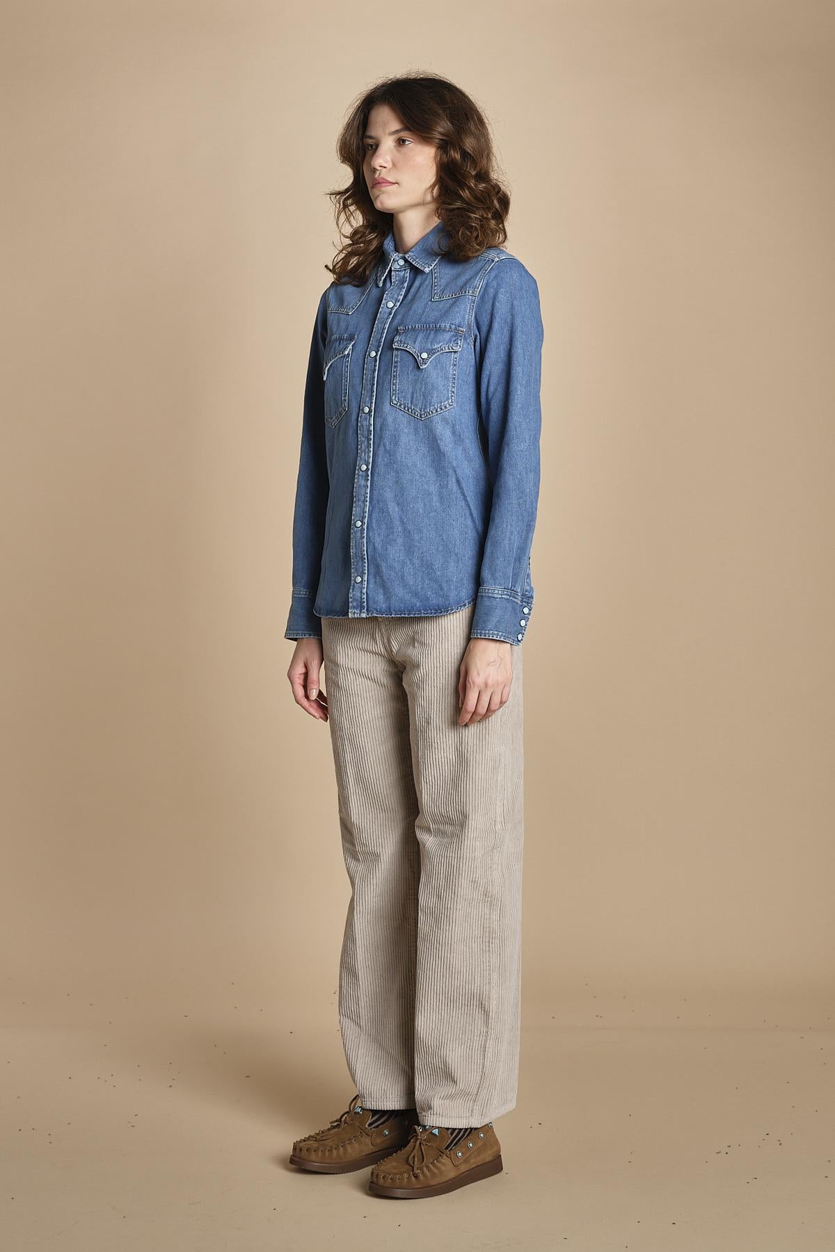camicia denim NTEX-00403 D390 fortela 